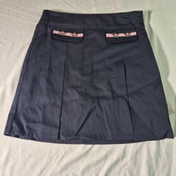 GIRL SKIRT SKORT SCHOOL WEAR UNIFORM SIZE 8 COLOR NAVY BLUE.