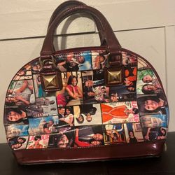 Obama purse with 2 handles front pocket 2 zippers