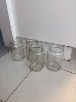 Glass Mason Jars (4)