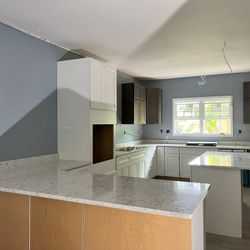 Kitchen Of Quartz Granite Marble Counter Tops
