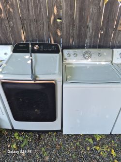 washer n electric dryer for sale 400 30 day waranty delivery available also do repairs