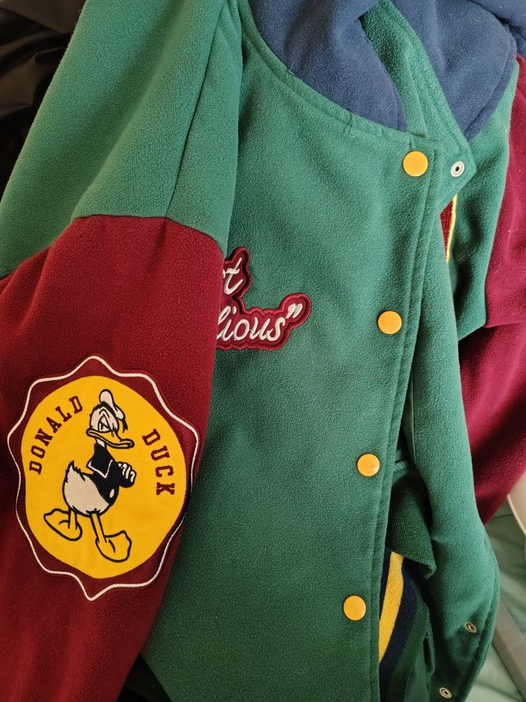 Large Donald Duck Letterman Jacket 