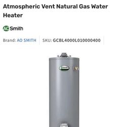 Brand New Water Heater