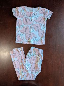 Girls Carter's Sloth Pajamas Size 7 - Everett, WA