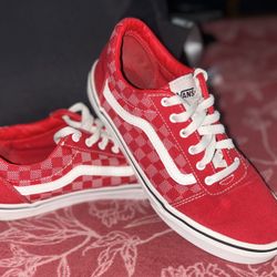 Checkered Red Vans 