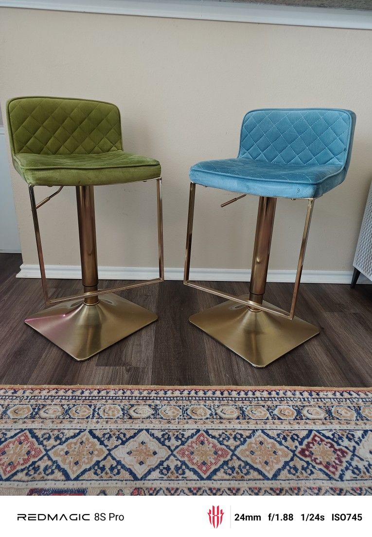 Green & Blue Bar stool
