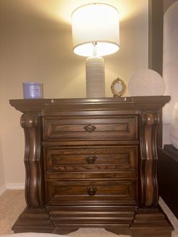 Ashley Furniture Wood Nightstands (2)