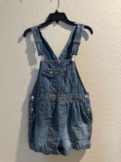 Denim Overall Shorts