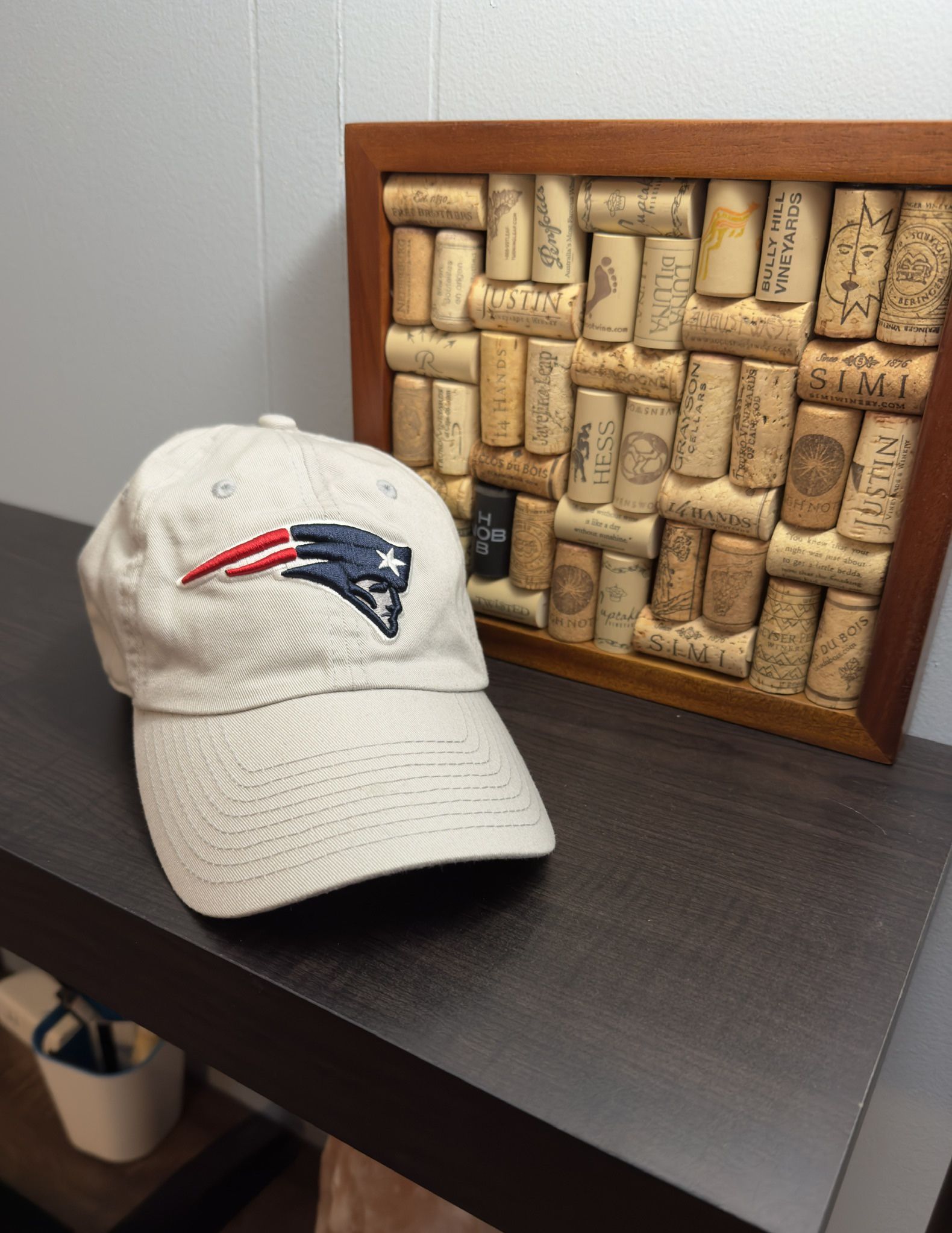 NFL Team Apparel New England Patriots Hat, Cap. Size OSFA. Tan.
