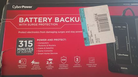 CyberPower Backup Battery with surge protection