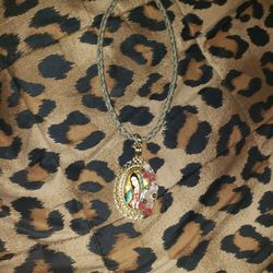 Virgen De Guadalupe Necklace From Mexico