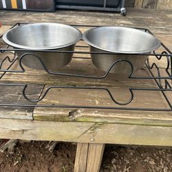 Dog Bowls With Stand 
