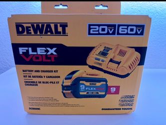 DEWALT FLEXVOLT 20V/60V 9Ah Battery and Charger Kit