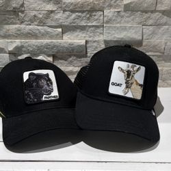 goat and panther hat 