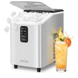 Aeitto Countertop Ice Maker - Silver Finish