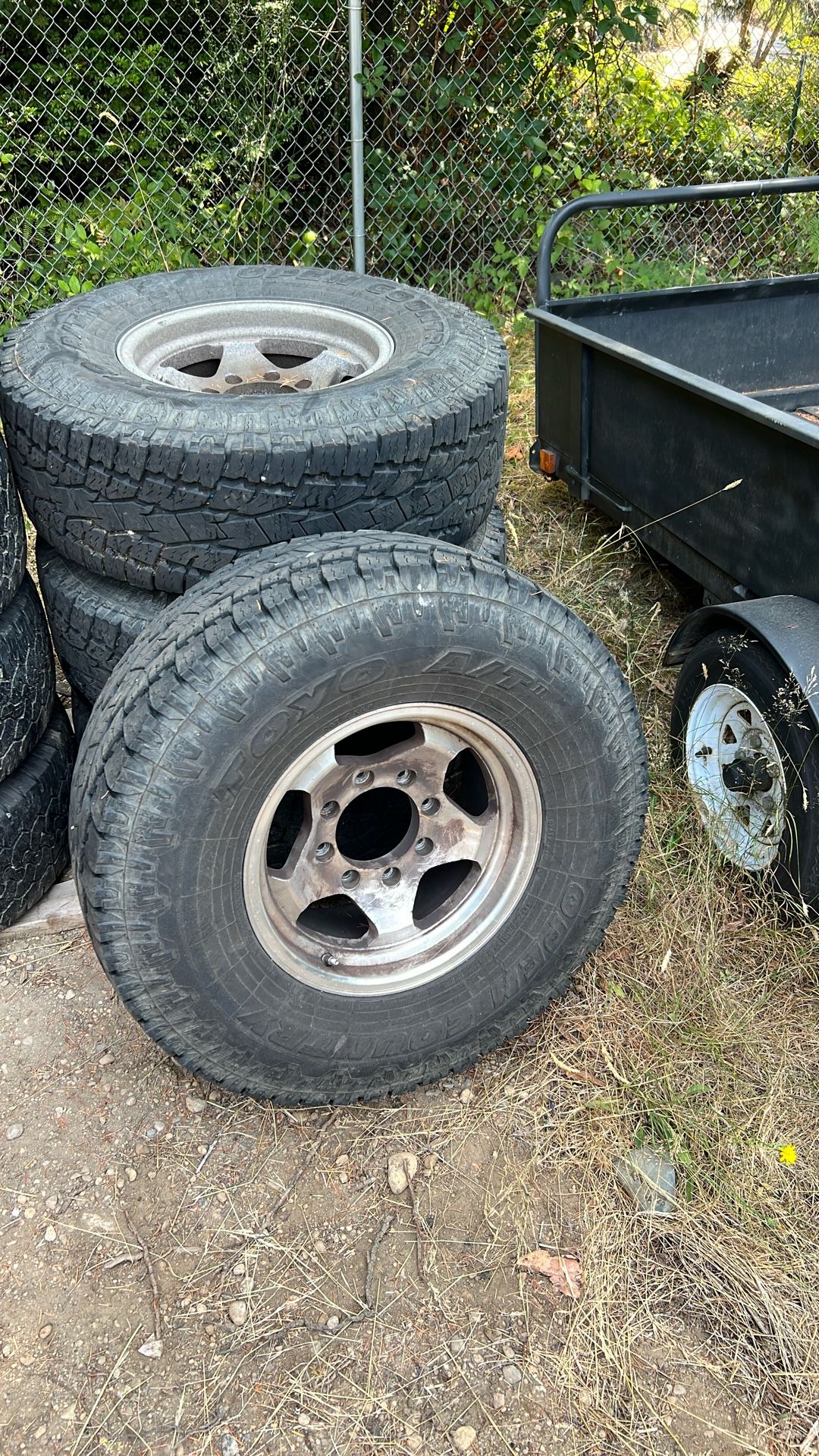 Four Toyo 16" , LT285/R16 Great! On Rims