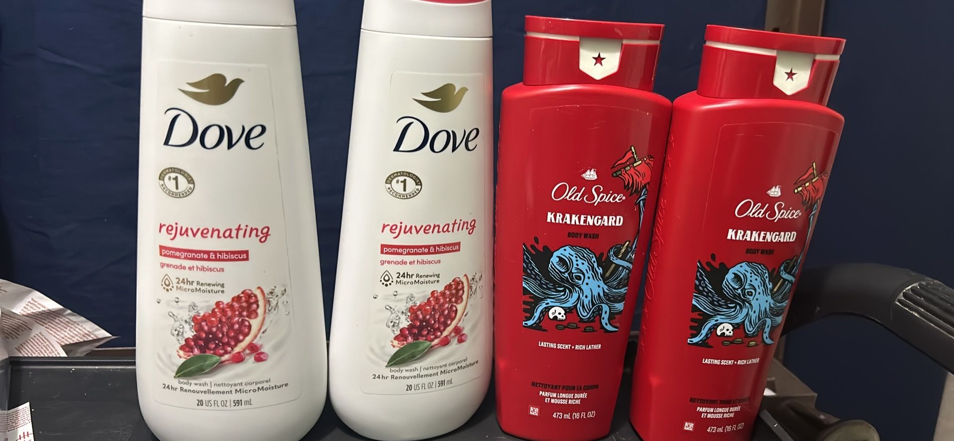 Dove And Old Spice Body Wash