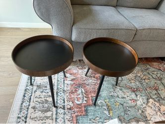 2 Round Side Tables