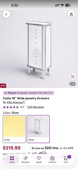 🚨💥💥🚨 Jewelry box goes for 320 Wayfair selling for 200$