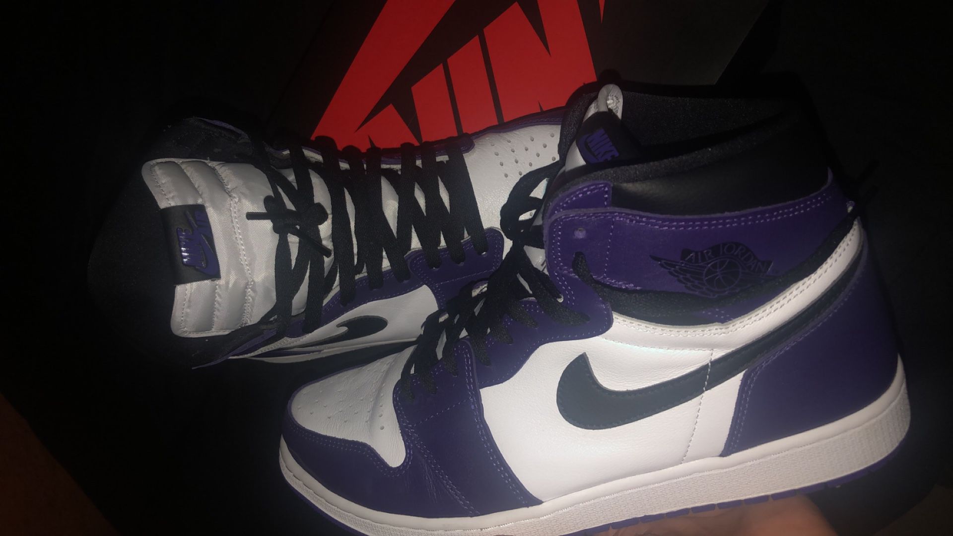 Jordan 1 court purple 2.0 size 12.5