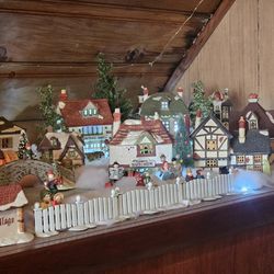 1980s Dickens Christmas Village 