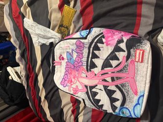 Sprayground Pink Panther Shark Mouth Backpack