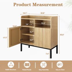Dining Room Buffet Console – Adjustable Shelves