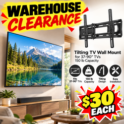 Tilting TV Wall Mount for 37-90" TVs, 150 lb Capacity