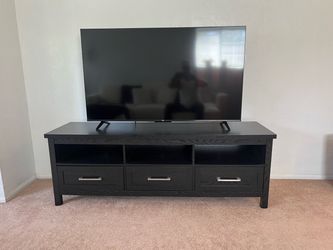 Black tv stand