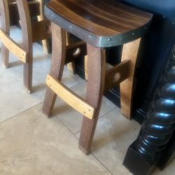 Wine Barrel counter size stools