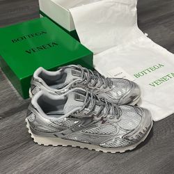 Bottega Veneta Silver Orbits Size 10 Men Brand New