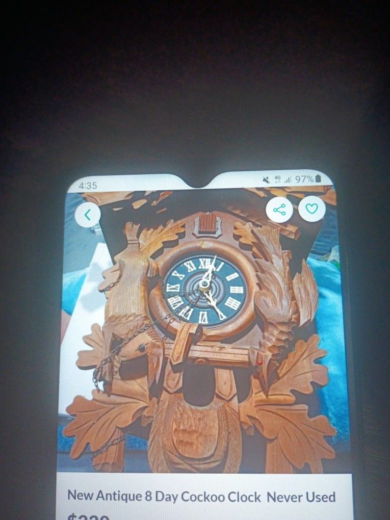 New Antique 8 Day Cookoo Clock