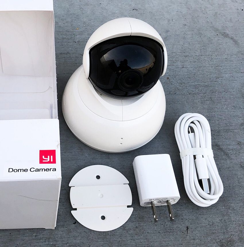 (NEW) $25 YI Dome Camera Full Motion Tilt/Zoom, 720p HD Wi-Fi IP (2.4GHz) Home Security