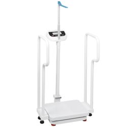 Height and Weight Scale for Doctor Office, Weight Scale with Handles, Scale for Elderly, Scale with Height Measurement, 485lbs Weight Capacity#1869BR5