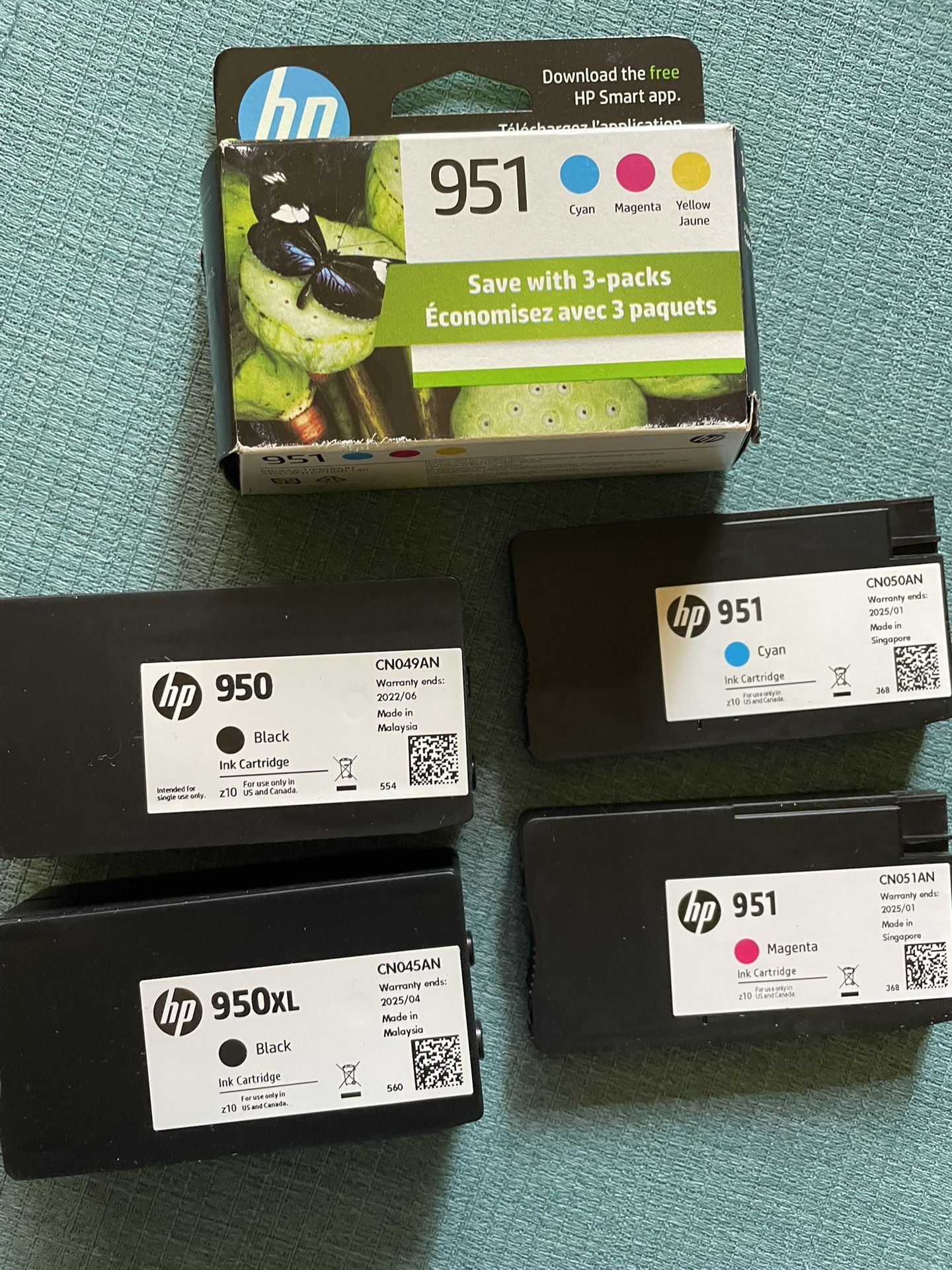HP Printer Ink Cartridges 951 & 950