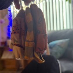 3 Piece Beanie Caps 0-3 M