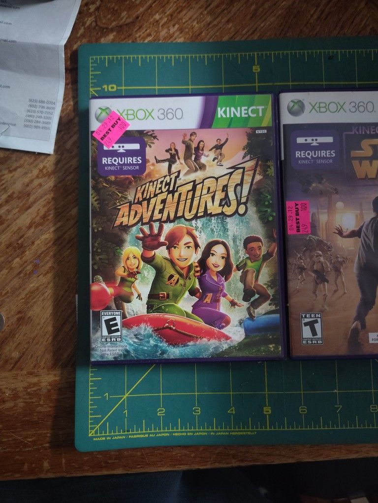 Xbox 360 Kinect Disc Games Used