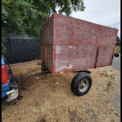 Hitch trailer mechanical dump