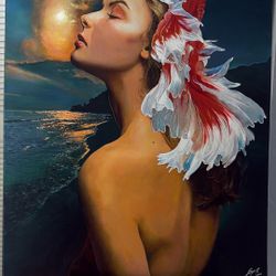 Large Modern Surreal Wall Art — Statement Piece