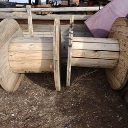 Large Wooden Spool Tables