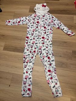 Hello Kitty Fleece Hooded extra large Pajamas
