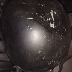 Cleaned And Sanitized Black Skid Plate Half Shelf Helmet Lid