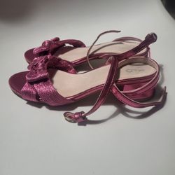 Girls Hot Pink Wrap Around Ankle Sandal