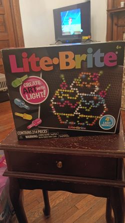 Brand new Lite-Brite bright contains 214 piece firm price $20 bucks pick up only 865 Ellsworth avenue right off of East Livingston avenue Columbus Oh