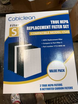 True Hepa Replacement Filter Set (2 Pcs.) For C545 (Small) **New**