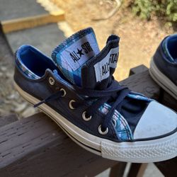 Converse Chuck Taylor Size 4 Double Flap Blue