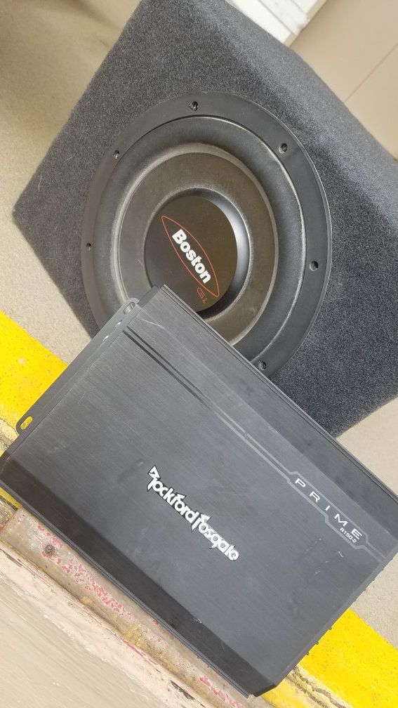 Boston subwoofer + Rockford Fosgate Amp