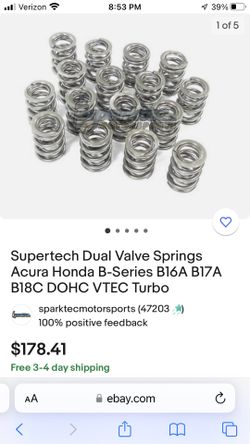 B Series Vtec Supertech 85lbs Dual Valve Springs