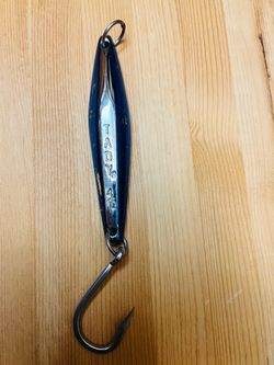 Tady 4/0 Heavy Blue Chrome Glow-back, Bluefin Tuna Jig..heavy duty