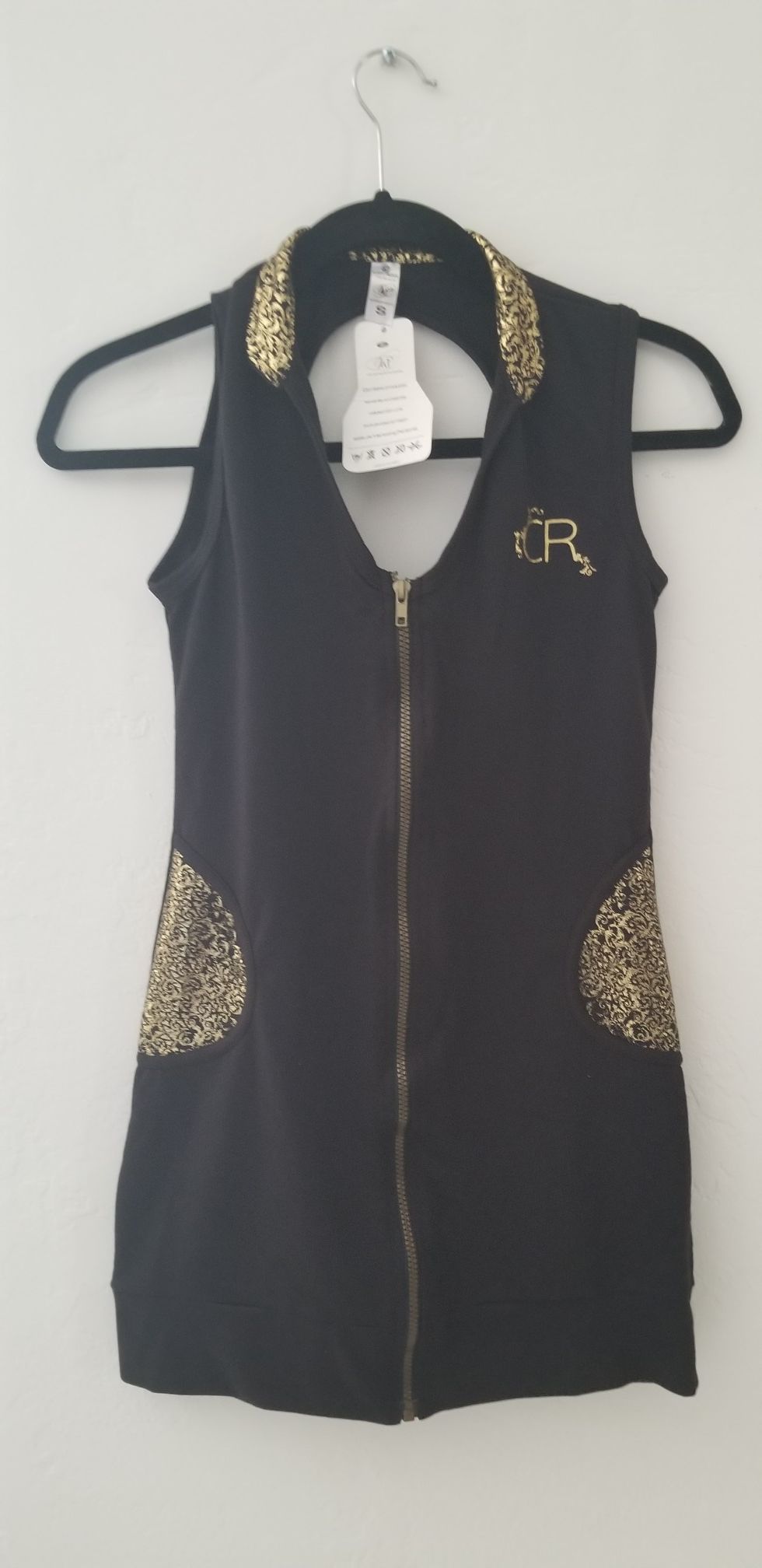 Black and gold dress for women